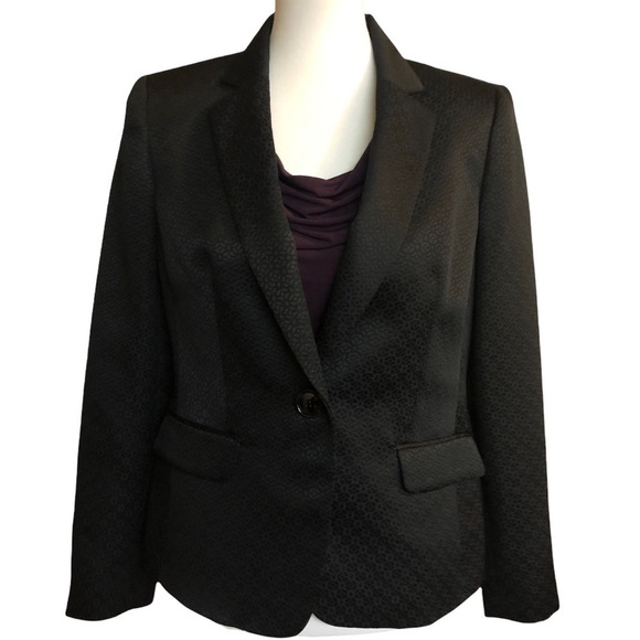 Black Patterned Blazer by Evan Picone NWT - Picture 10 of 11